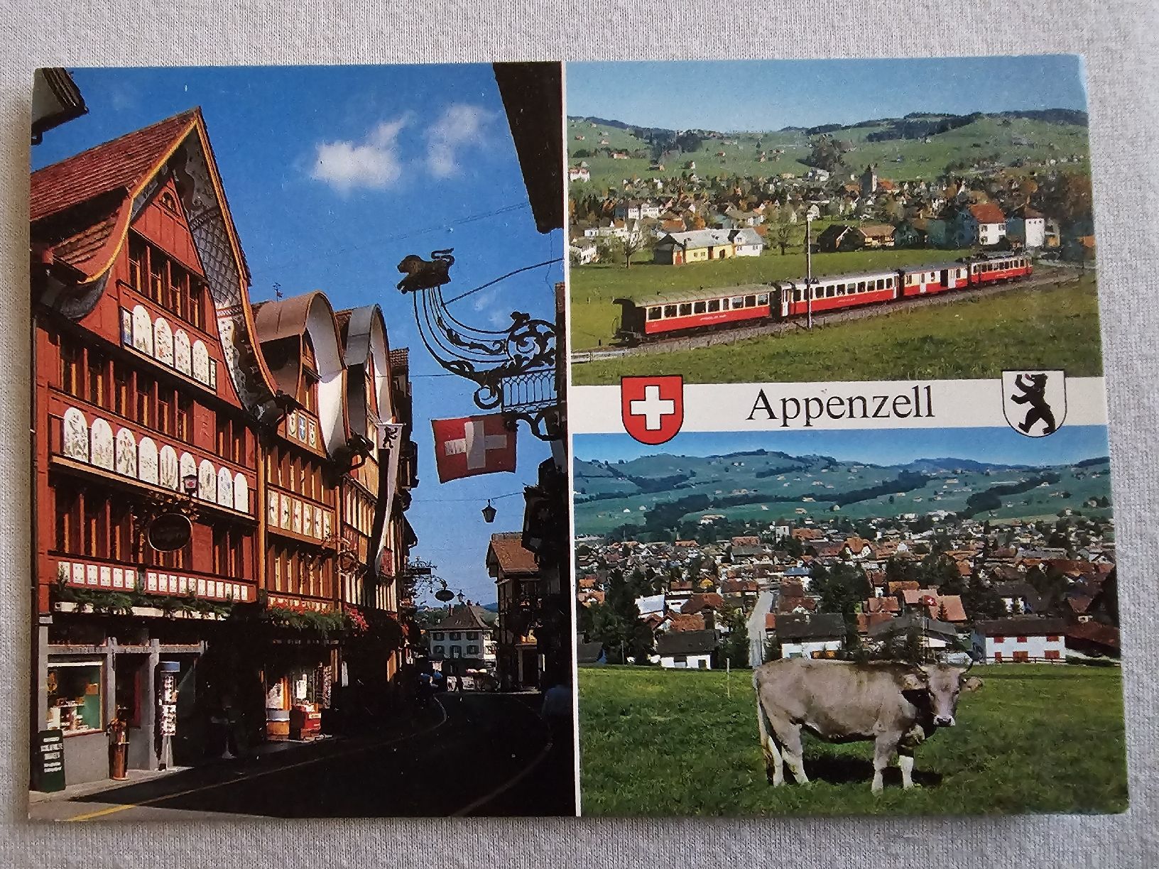 Ansichtskarten: Ansichtskarten Appenzell gestempelt 1994 – Gebraucht aus Bütschwil von Taranabo