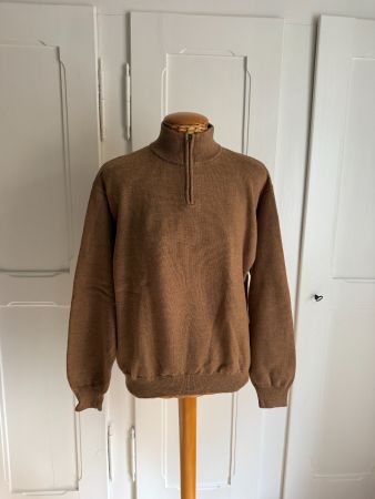 VIYELLA - Merinowolle Strickpullover hellbraun M