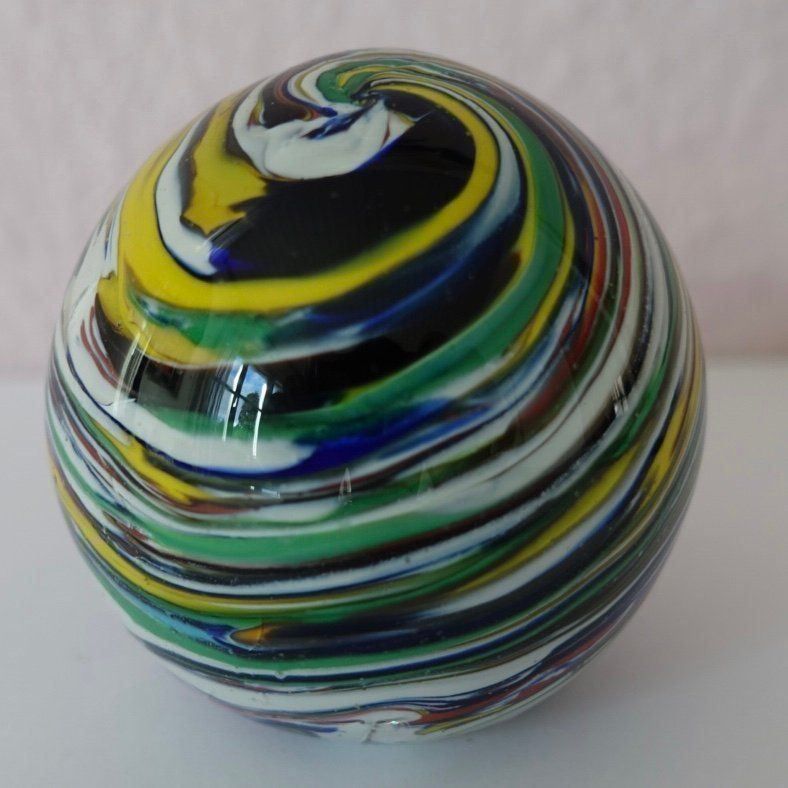 Bicchieri: Paperweight - alt - einzigartige Färbung _ Glas Ei – Usato da Adliswil venduto da MeDuMe