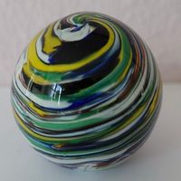 Paperweight - alt - einzigartige Färbung _ Glas Ei