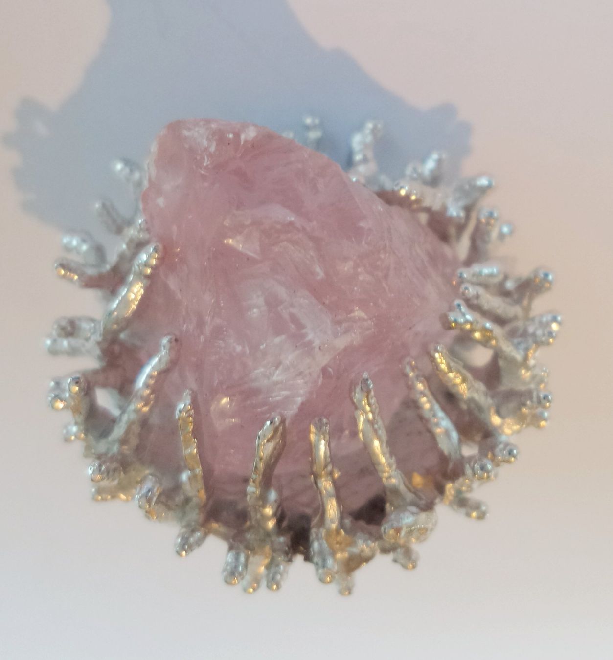 Anelli: Ungeschliffener Rosenquarz Ring – Nuovo (secondo la descrizione) da Zürich venduto da benedikt12 8