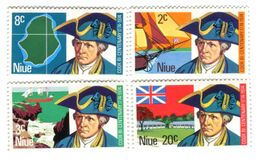 Briefmarken "Schiffe. James Cook". Niue