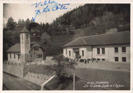Chernex la grande salle et église G