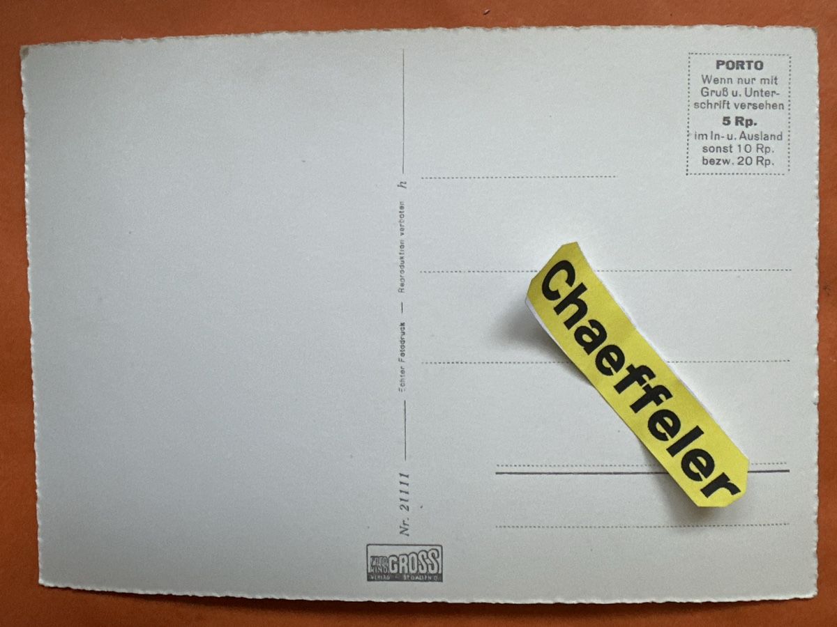 Ansichtskarten: Alte Ansichtskarte Malans mit Gonzen, Top Zustand! – Gebraucht aus Zürich von Chaeffeler 1
