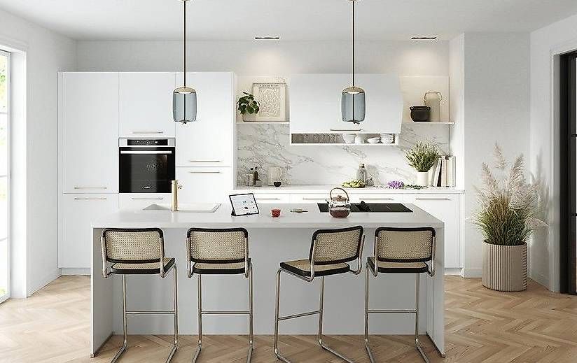 Cucine complete: OFFRE SPECIALE Cuisine Design avec Îlot équipée Siemens – Nuovo e nell'imballaggio originale da Martigny venduto da ambiance1920 1