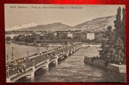 Genève, Pont du Mont-Blanc & Ile J.J. Rousseau top