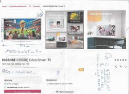 EXCEPTIONNEL: TV blanc-écru