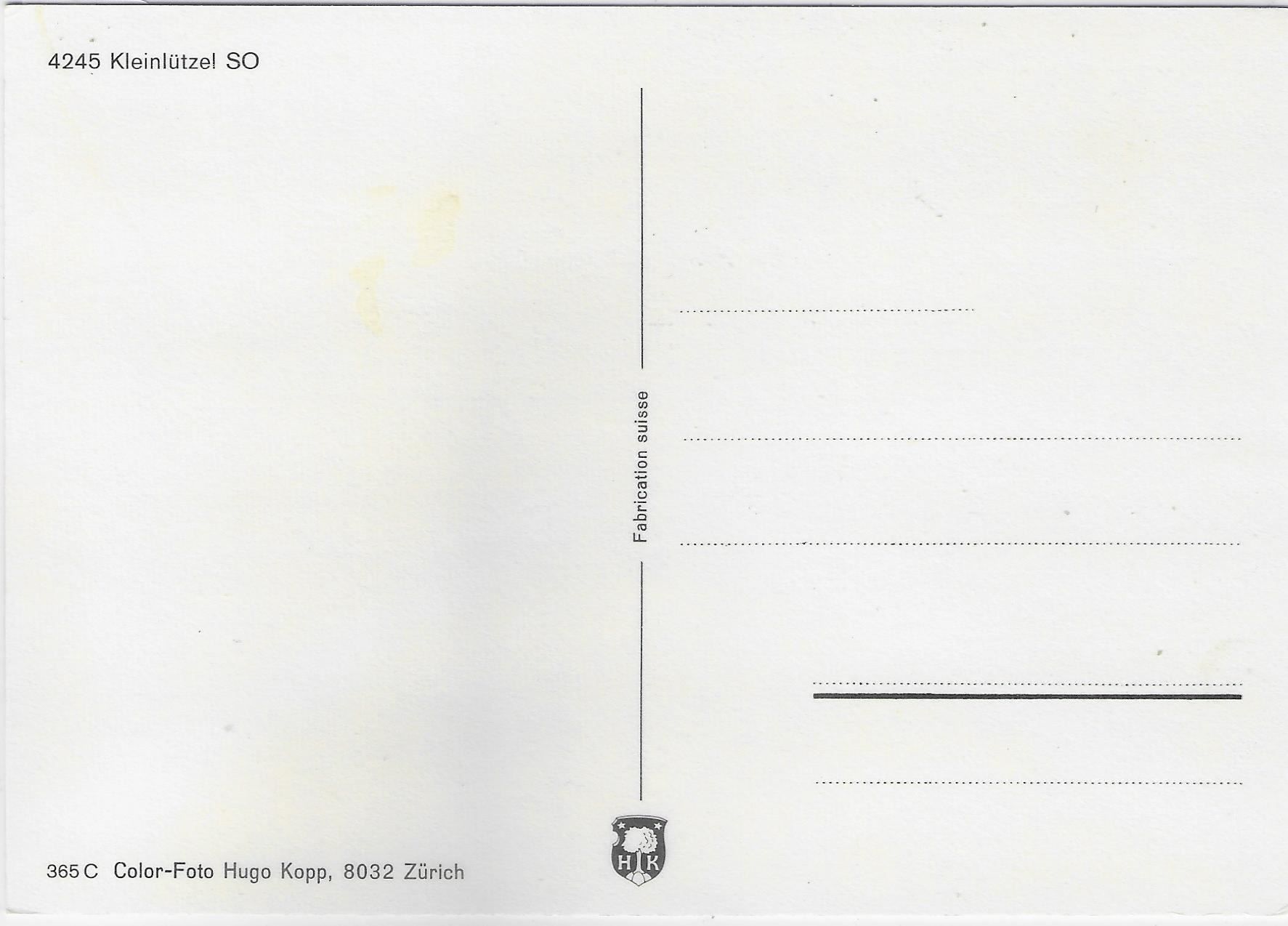 Cartoline postali: Kleinlützel SO - Generalansicht – Usato da Ettingen venduto da Kartenplanet 1