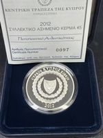 (45)Silbermünze Zypern 5 Euro 2012 EU Ratspräsidentschaft