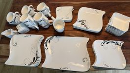 eleganter Service für 6 Personen (46-teilig)