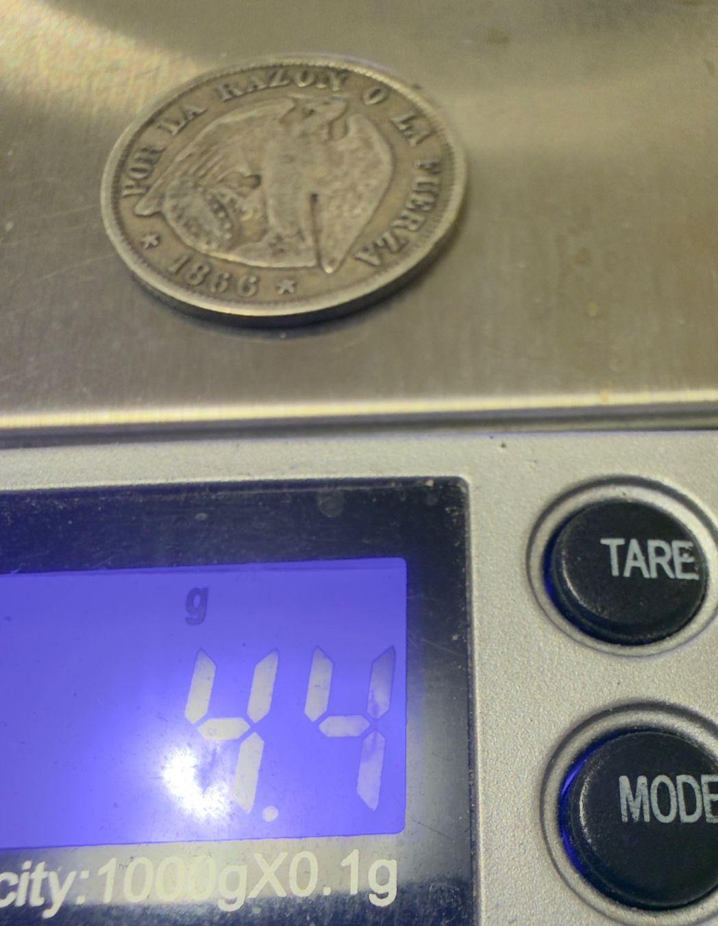Alle Münzen: Chile 20 Centavos Coin 1866 good condition – Gebraucht aus Zürich von Tasmiyah 2