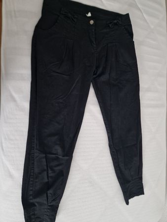 Schicke schwarze Hose mit Schleife - Grösse XL- Top!