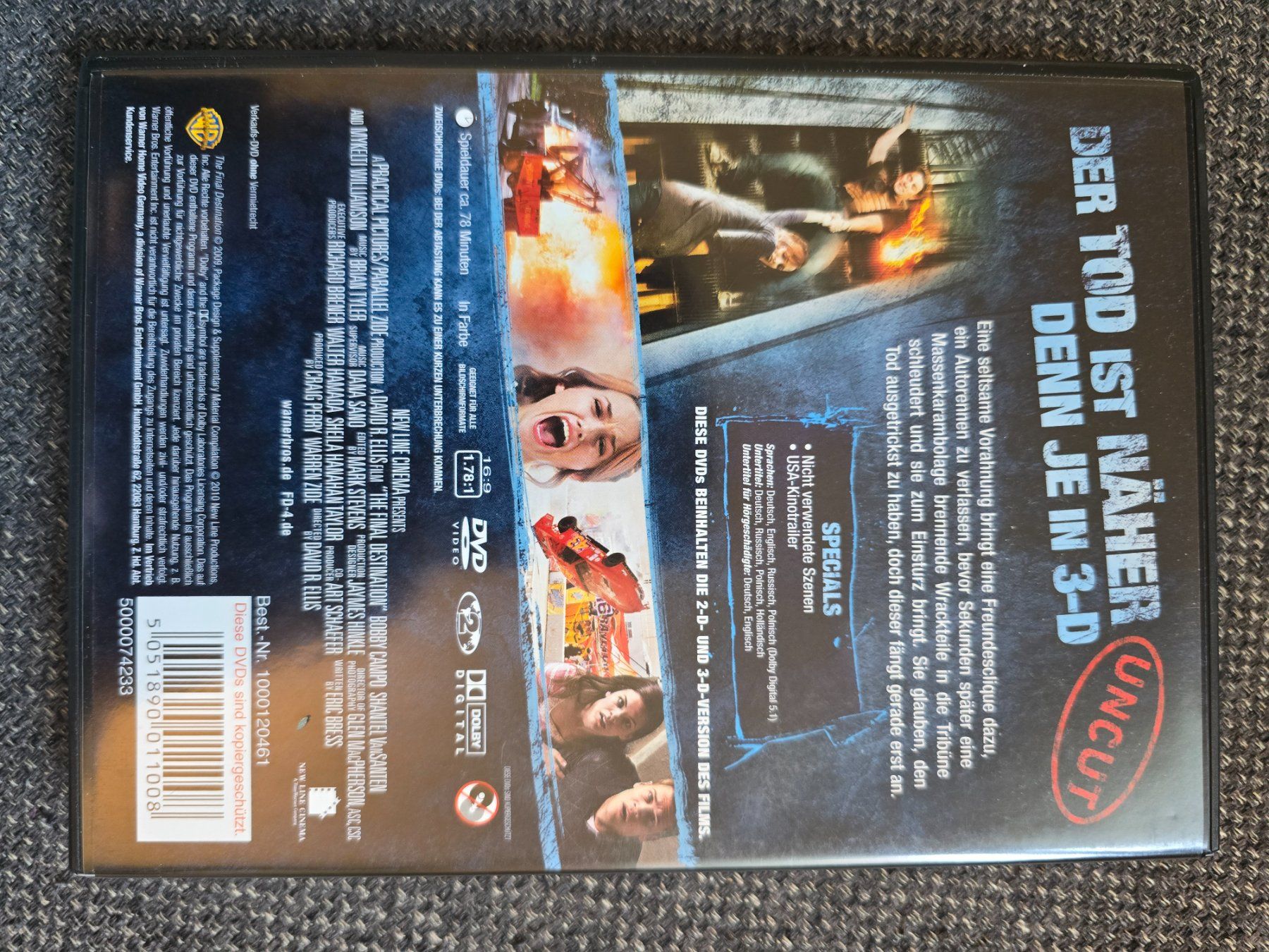 Tutti i DVDs: Final Destination 4 in 3D - 2-Disc Edition – Usato da Büttikon AG venduto da Amineah 1