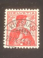 Helvetia Brustbild II  SBK 120 / 1909- Vollstempel Küssnacht