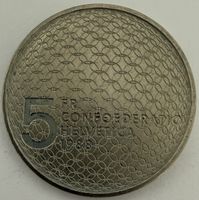 5 Franken Münze 1988 Confederatio Helvetica