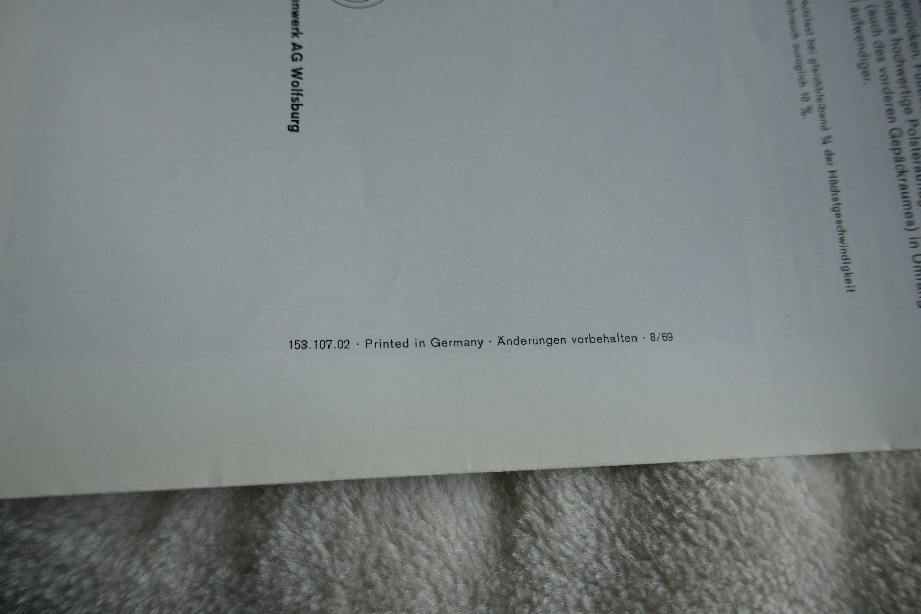 VW Documenti: VW 411 E   Faltprospekt – Nuovo (secondo la descrizione) da Madiswil venduto da ML911 4
