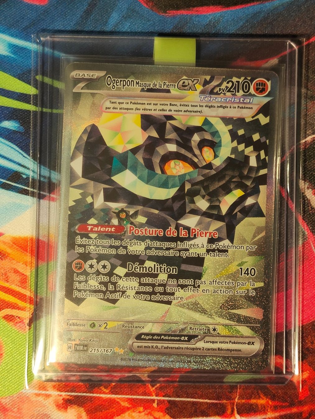Pokémon Carte collezionabili: SAR Ogerpon Masque de la Pierre ex – Nuovo (secondo la descrizione) da Nyon venduto da ArchiGame 2