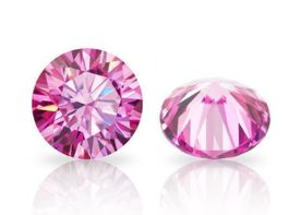 Rosa Farbe Moissanite Rundschliff Diamant 1 Ct