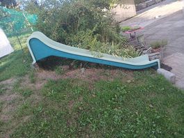 Rutschbahn  300cm mit Falschutzplatten unten