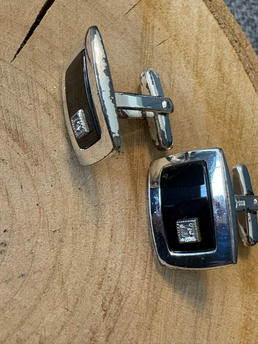 Boutons de manchette: Manschetten Knöpfe Silber – D'occasion à kaiseraugst par natig 3