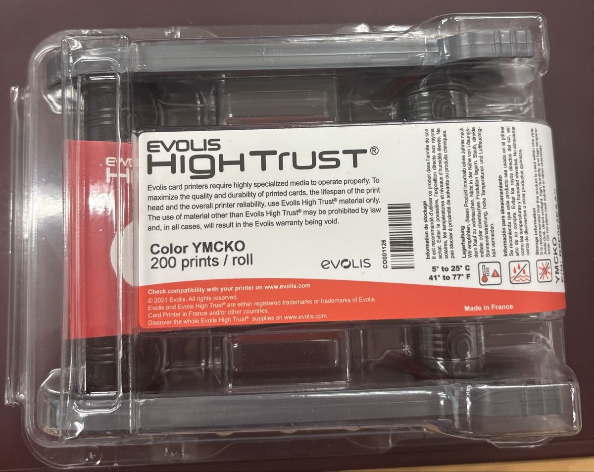Cartucce per stampanti & toner: Evolis High Trust Color YMCKO 200prints – Nuovo e nell'imballaggio originale da Winterthur venduto da pat_8jyq