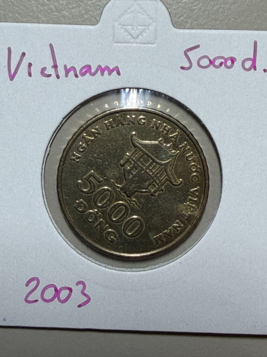 Tutti le monete: Vietnam - 5000 dong - 2003 – Usato da Payerne venduto da Mike1682