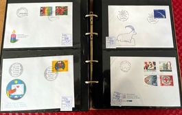 Sammlung C 1998 bis 2000 Total 24 Briefe Werbemarken ET