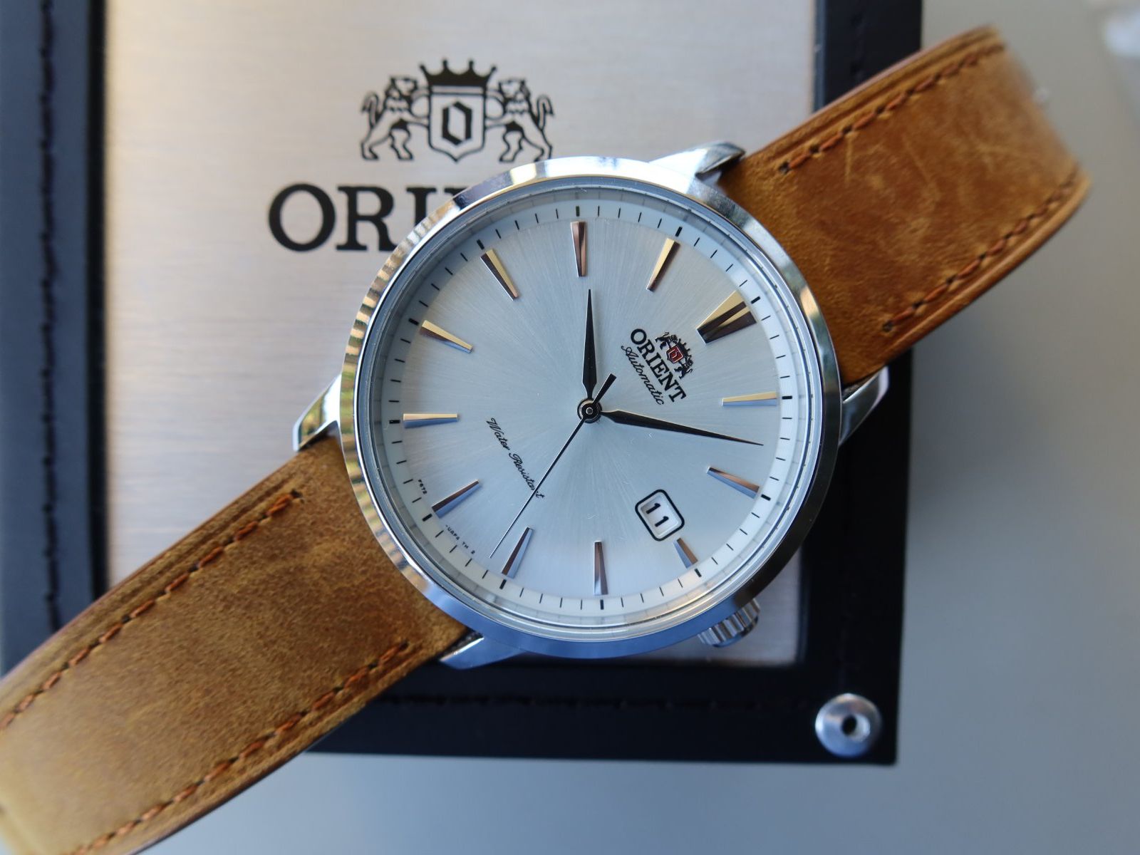 Orient Orologi: Weisse Orient Automatikuhr – Usato da Rain venduto da mutsch1 1
