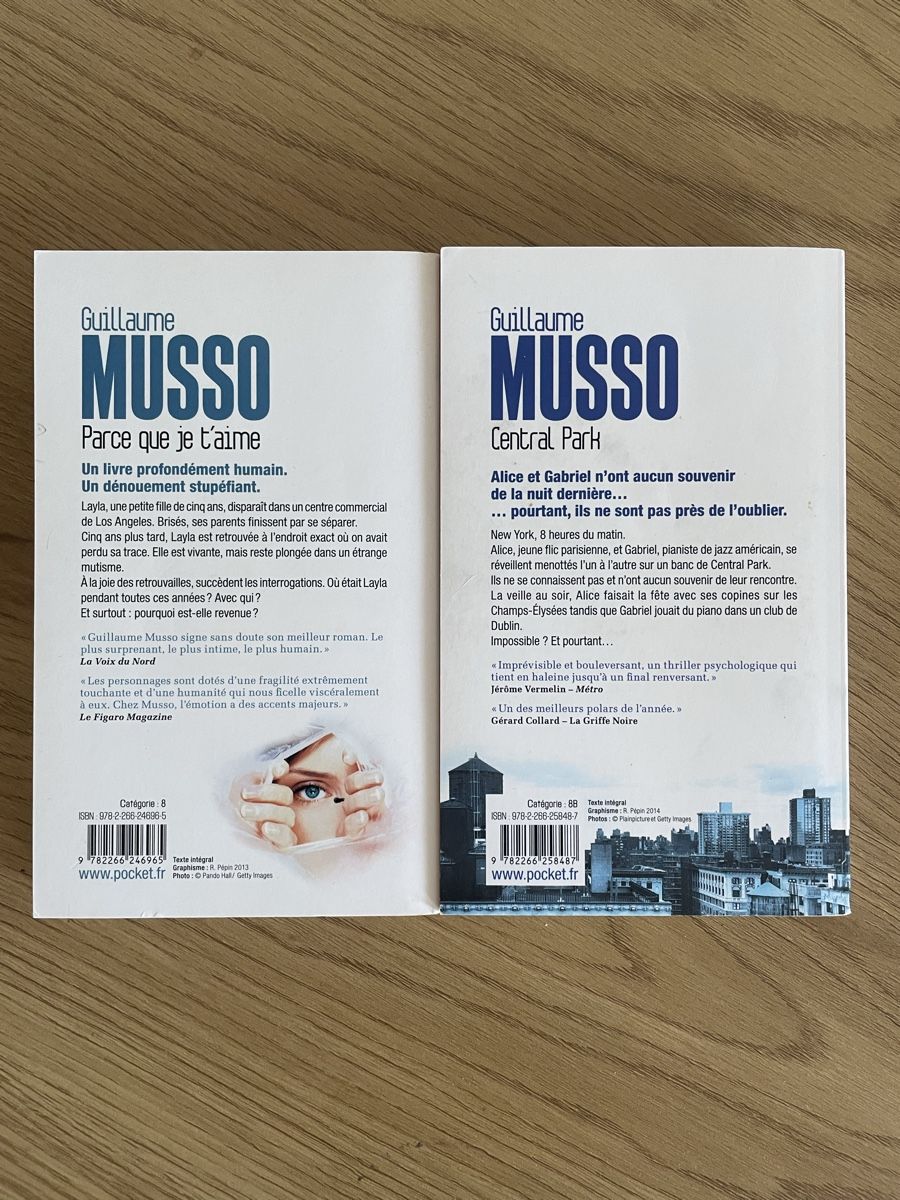 Libri: 2 livres de Guillaume Musso – Usato da La Chaux-de-Fonds venduto da jda_j6w6 1