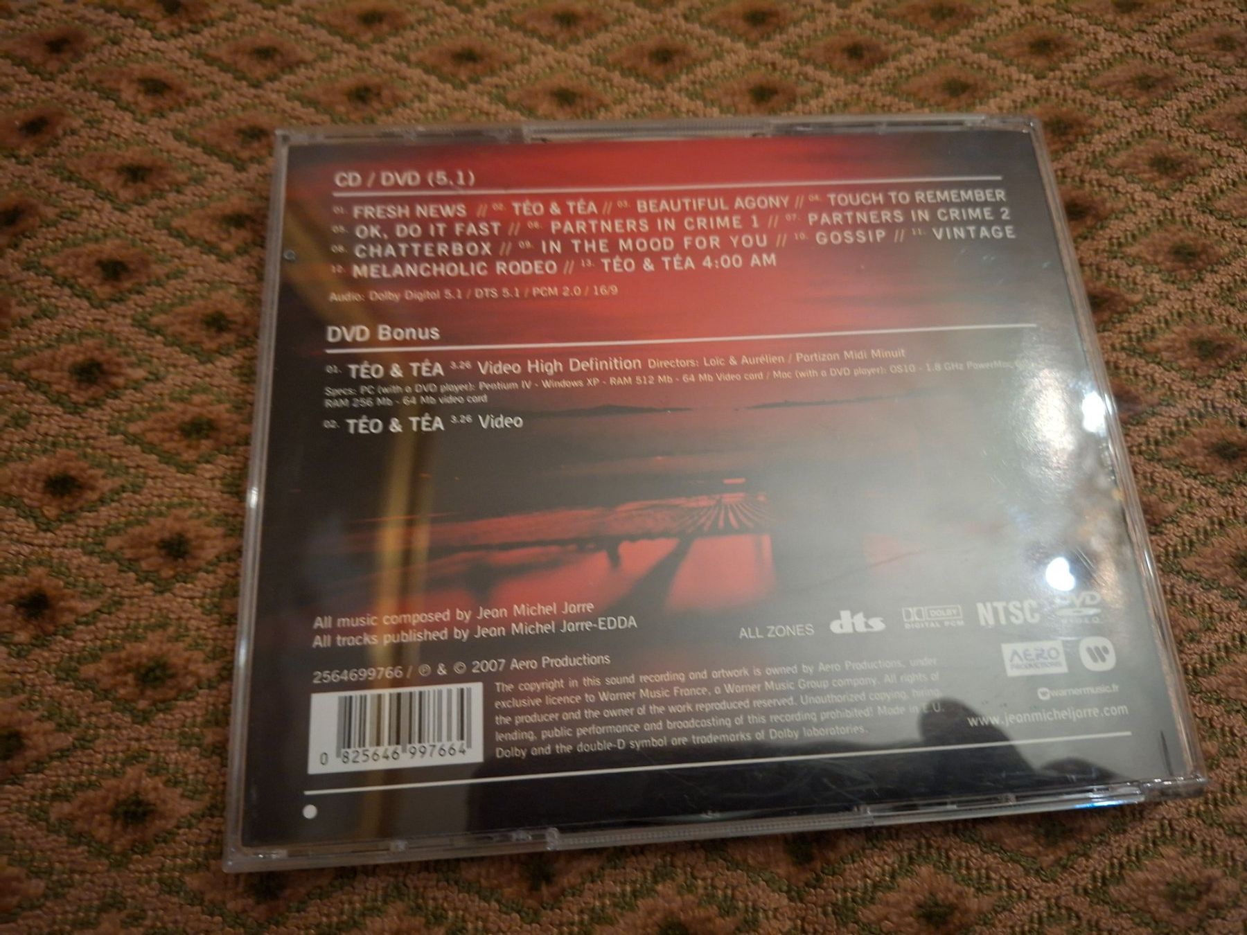 CD: Jean Michel Jarre - Téo & Téa CD+DVD – Usato da Bernex venduto da Wannabehasbeen01 1