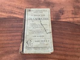 Grammaire ancienne, livre scolaire, vintage