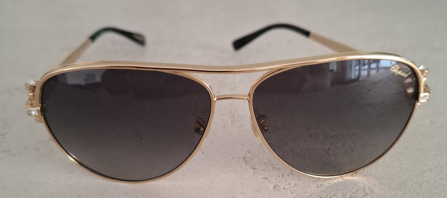 Chopard Brillen & Gläser: Sonnenbrille Chopard Pilotenbrille goldfarben "neu" – Neu und originalverpackt aus Schmerikon von DOMM13 3