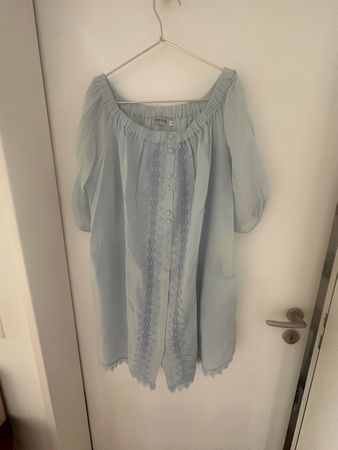 Charo Ruiz Ibiza Baumwollkleid, Light Blue, Grösse M
