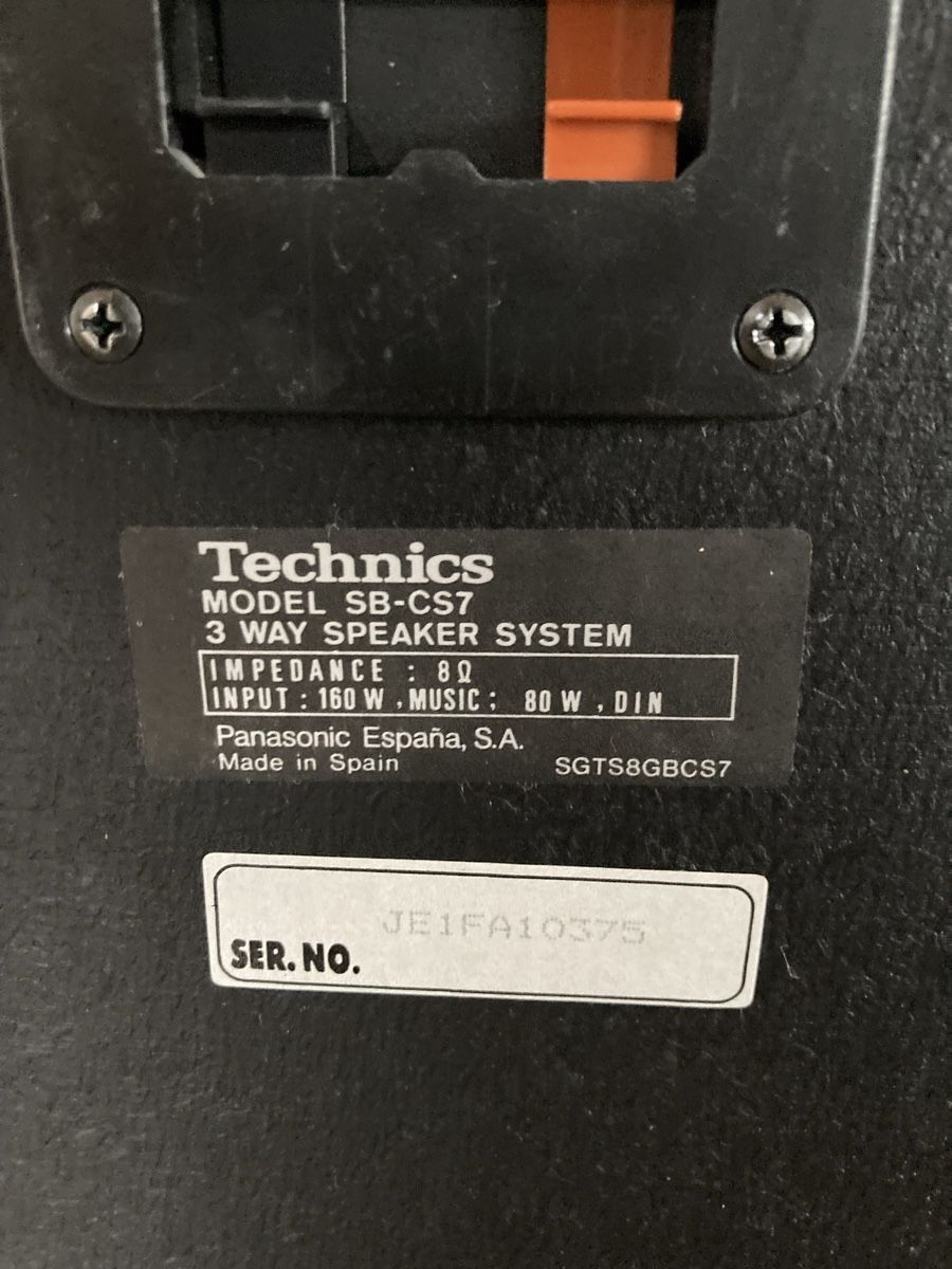 Technics Haut-parleurs: Lautsprecher Technics SB-CS7 Paar – D'occasion à Uhwiesen par Marcel888 3