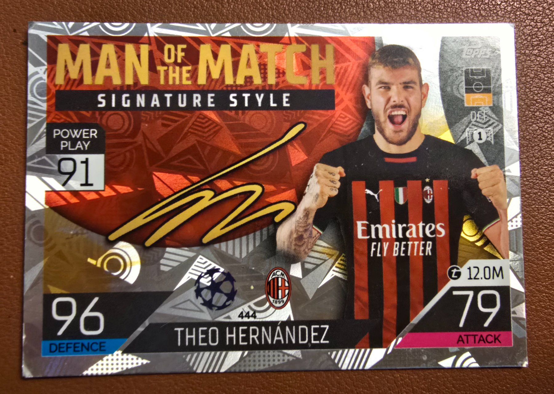 Topps Carte collezionabili: Topps Match Attax Theo Hernadez AC Milan – Usato da Schübelbach venduto da joker55