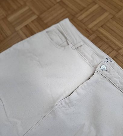 Kiabi, Denimrock beige, Gr. 48