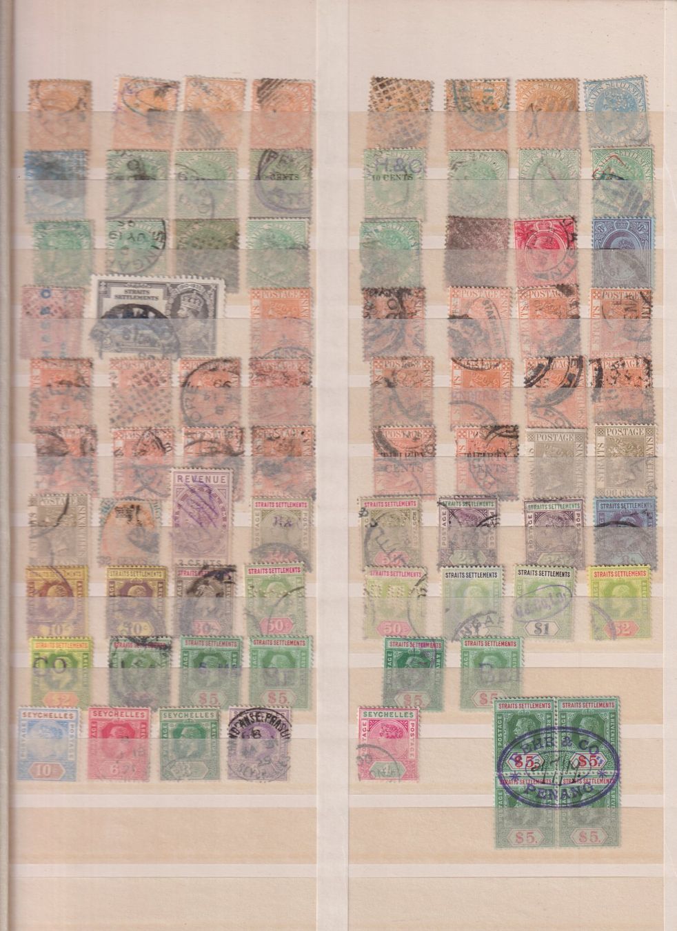 Alle Briefmarken: STRAITS SETTLEMENTS sehr alt ! Interessant !! – Gebraucht aus Bibern SH von Heinibuehrer