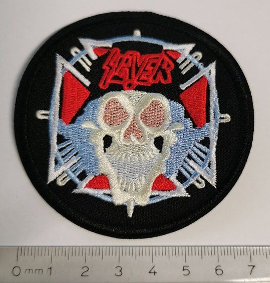 Toppe: Slayer - Aufnäher  (neu) – Nuovo e nell'imballaggio originale da Wilen b. Wollerau venduto da morethanmusic