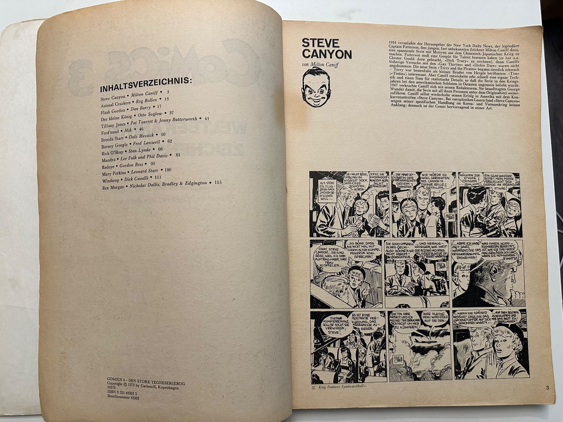 Comics: COMICS 3 - WELTBEKANNTE ZEICHENSERIEN - CARLSEN - 1973 – Gebraucht aus Münsingen von Ganjam 3
