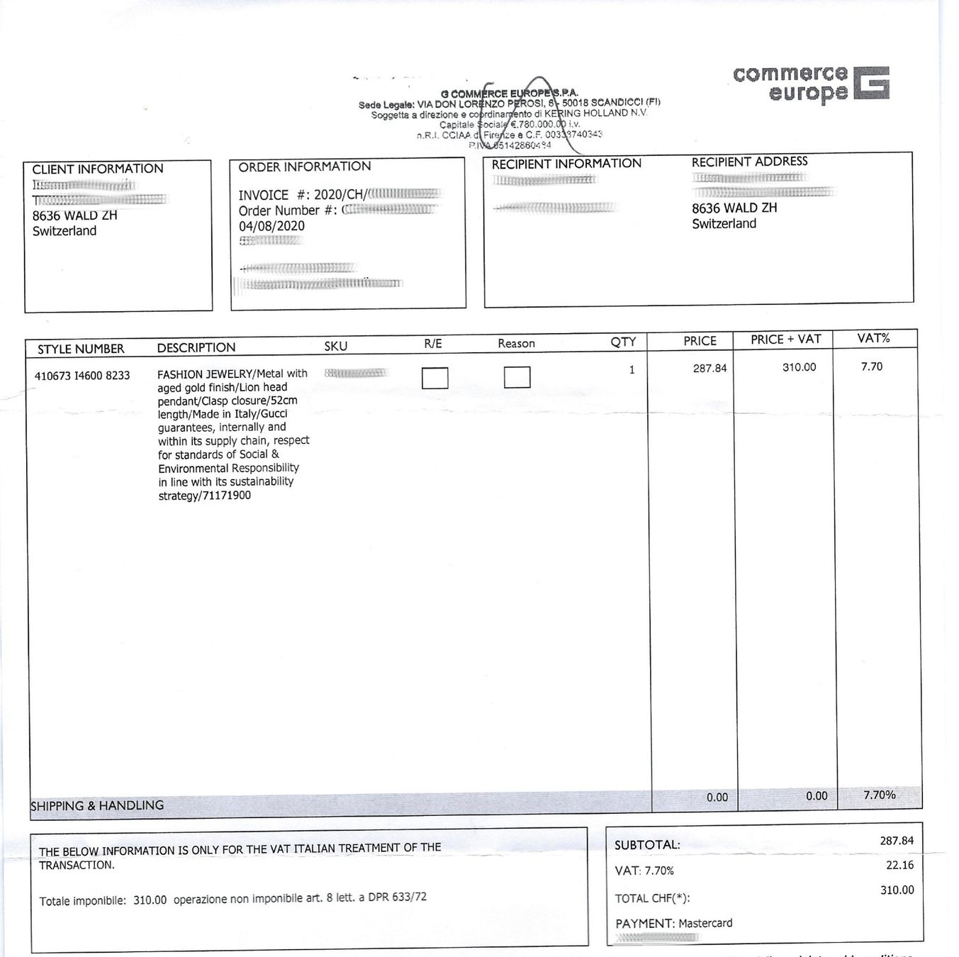 Gucci Catenine: Gucci Löwenkopf Halskette 100% – Usato da Wald ZH venduto da rem_pt99 3