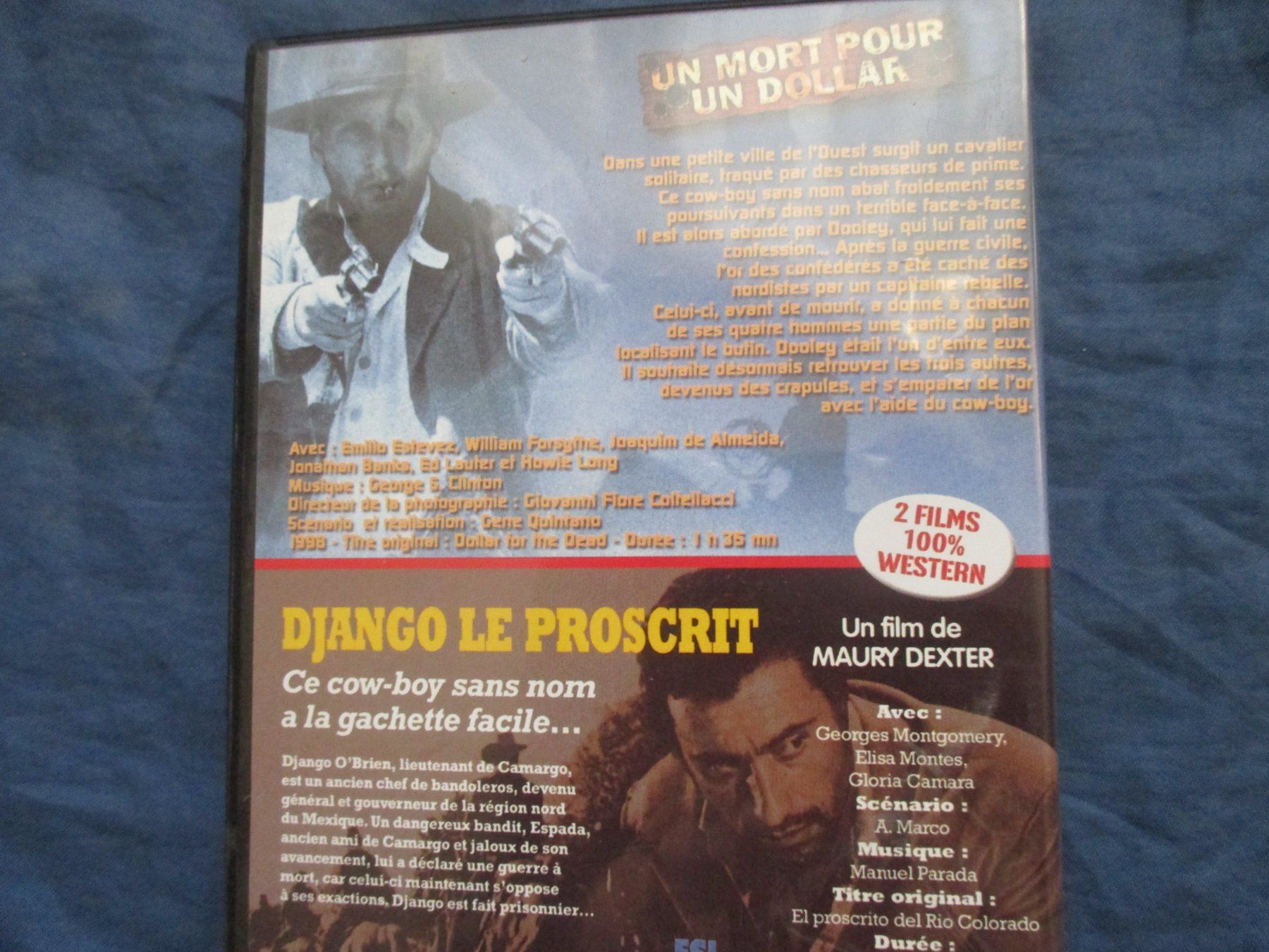 Tutti i DVDs: Un mort pour un dollar + Django le proscrit – Usato da Colombier NE venduto da Nevenma 1