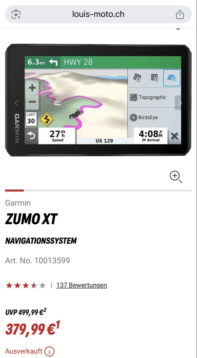 Garmin Navigation: Garmin Zumo XT – D'occasion à Bellinzona par met_5qtz 1
