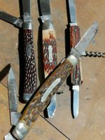 SAMMLER TASCHENMESSER , ALT, VIER STÜCK.