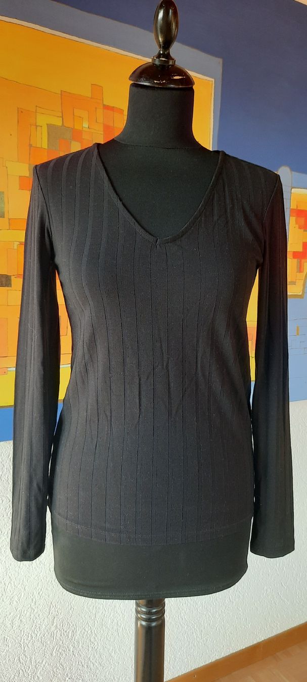 Vero Moda T-shirt: 🌿 Vero Moda Schwarz Gr S Langarm Shirt Herbst basic office – Usato da Vinelz venduto da Messer2007