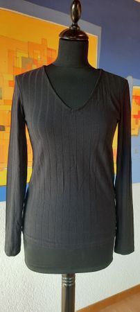 🌿 Vero Moda Schwarz Gr S Langarm Shirt Herbst basic office