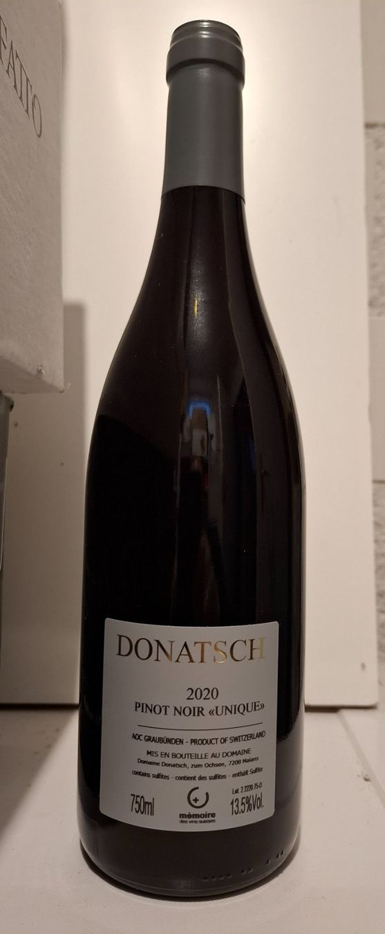 Donatsch Wein: 1 Fl. Donatsch Pinot Noir Unique 2020 – Gebraucht aus Wil SG von naga89 1