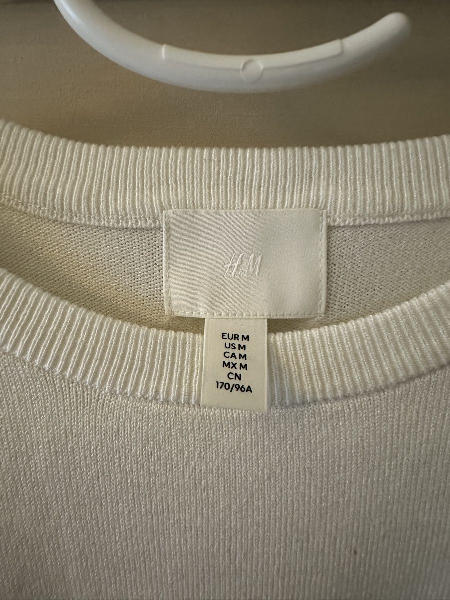 H&M Top: Pull H&M blanc, taille M - Idéal pour le printemps! – Nuovo (secondo la descrizione) da Vernier venduto da citronelle01 2