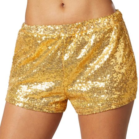 Pailletten-Shorts Gold S