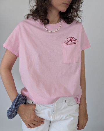 T-Shirt Mia Dolcezza rosa Grösse S/M , neu