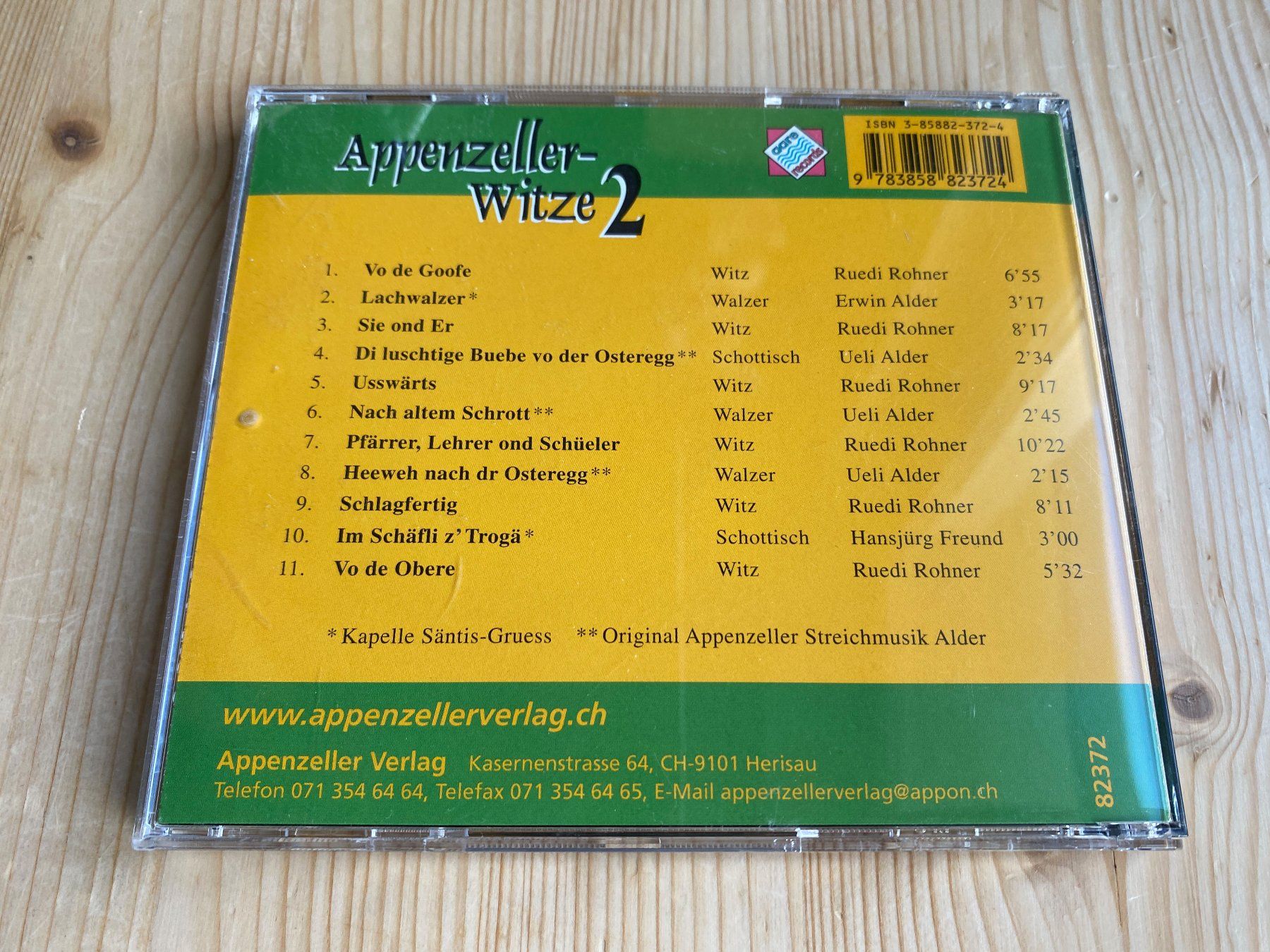 CD: Appenzeller-Witze 2 – Usato da Weinfelden venduto da Cheyenne21 1